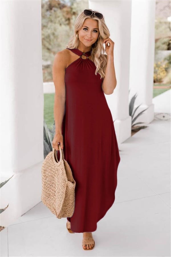 Lily | Halter Dress with Airy Design