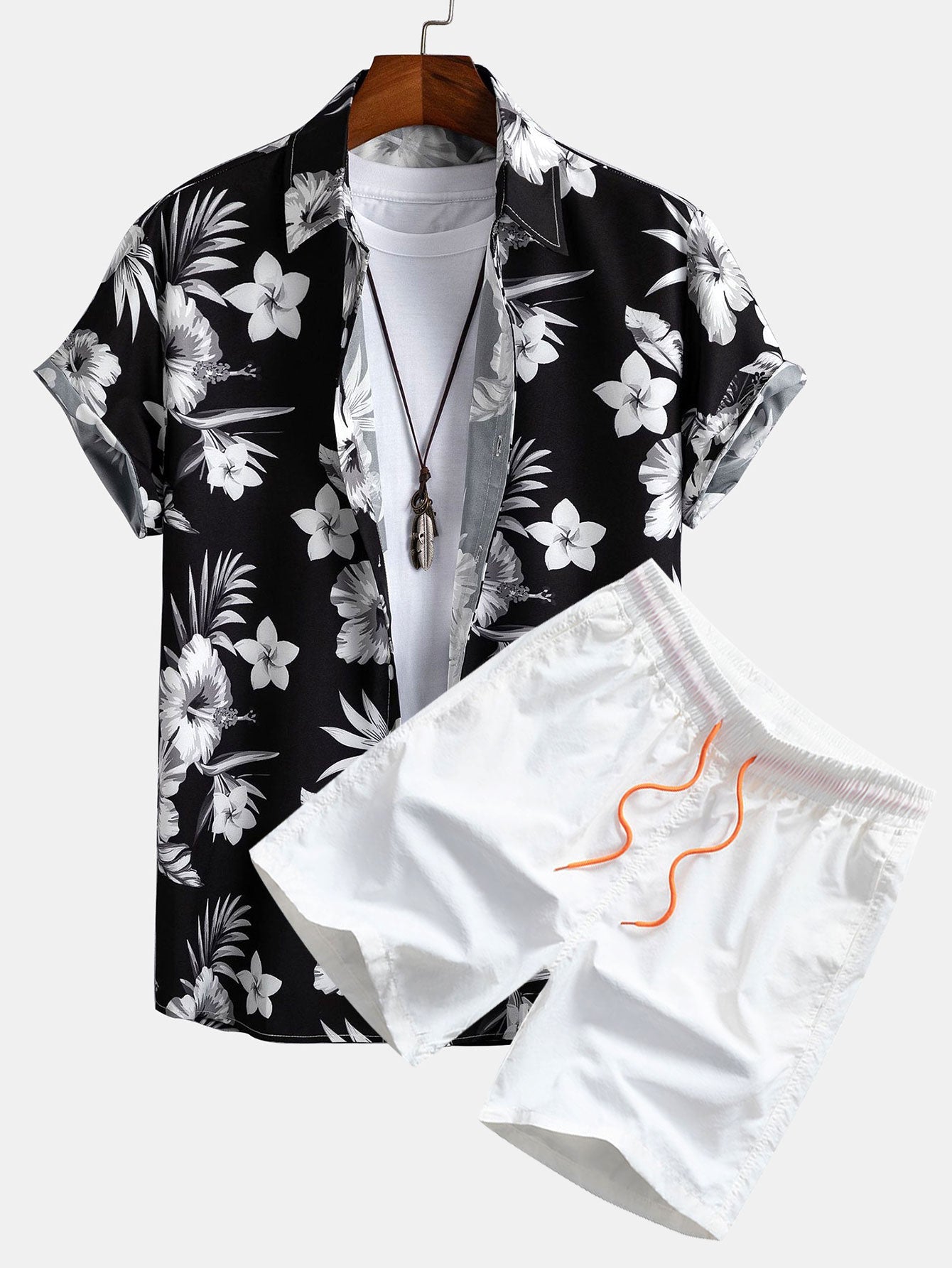 Angus | Men's Tropical Floral 2 Piece Set Outfit