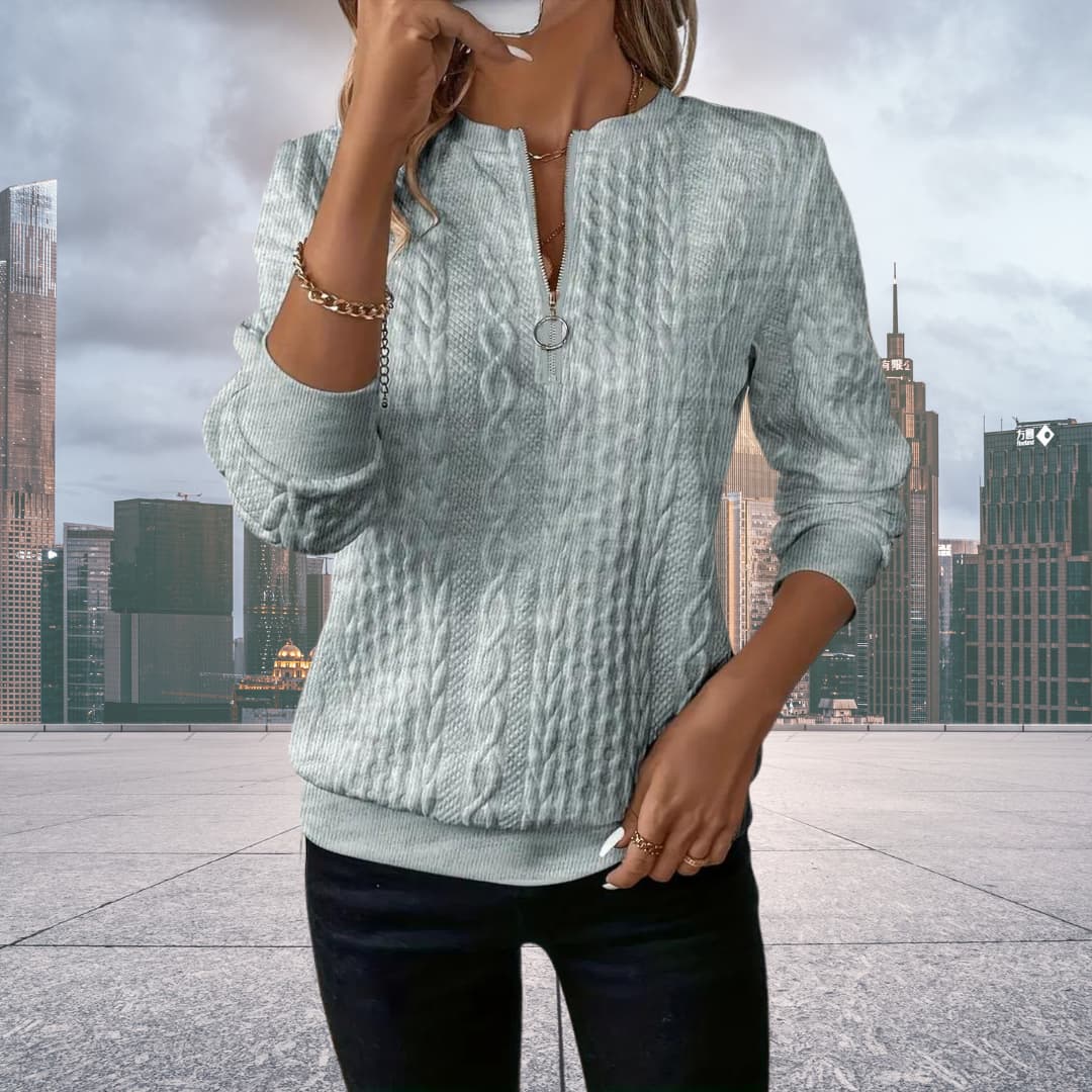 Cozy Zip Sweater this Autumn