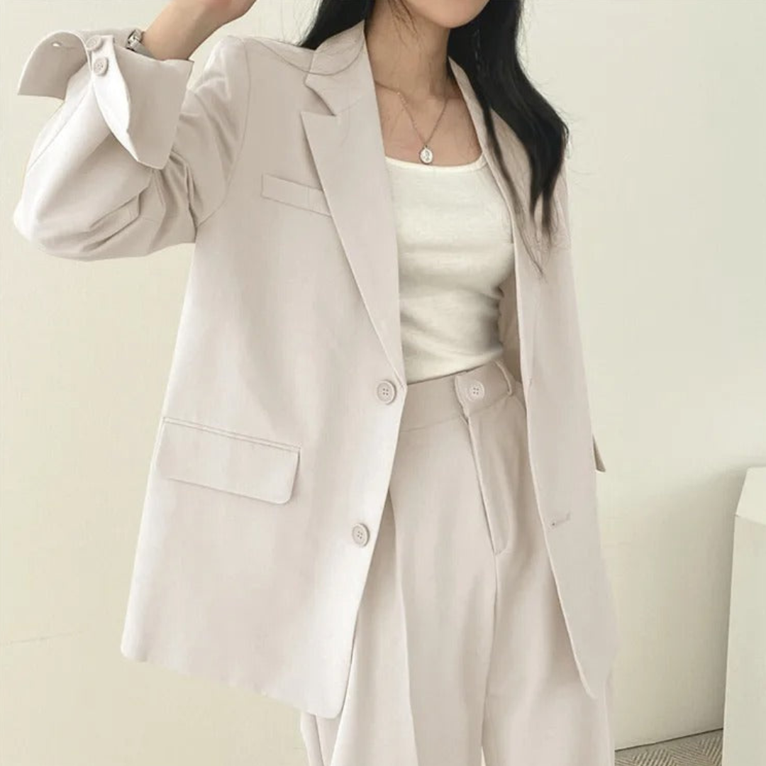 Women's Fashionable Two-Piece Workwear Set
