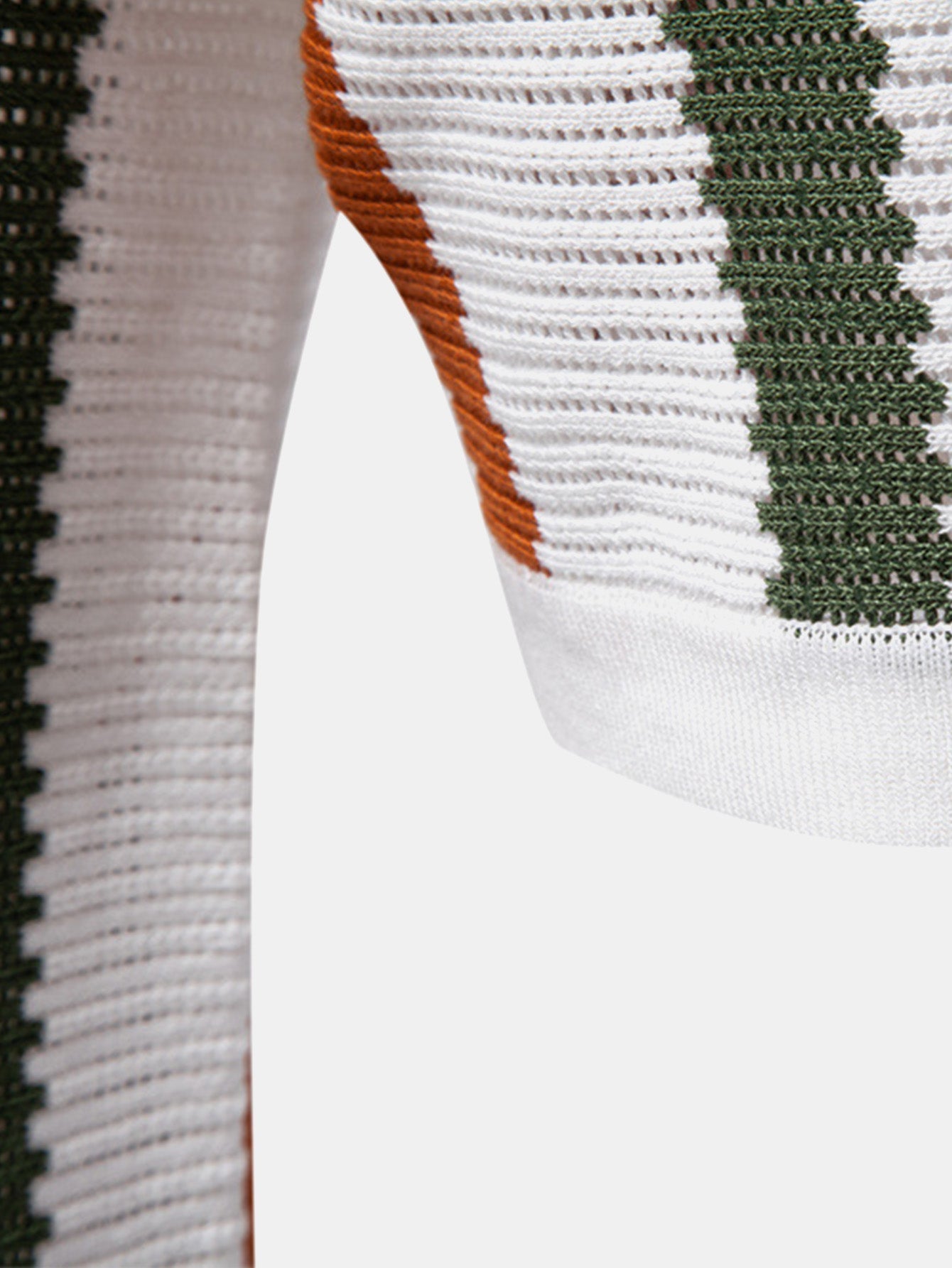 Lucas | Men's Stripe Knit Polo Shirt