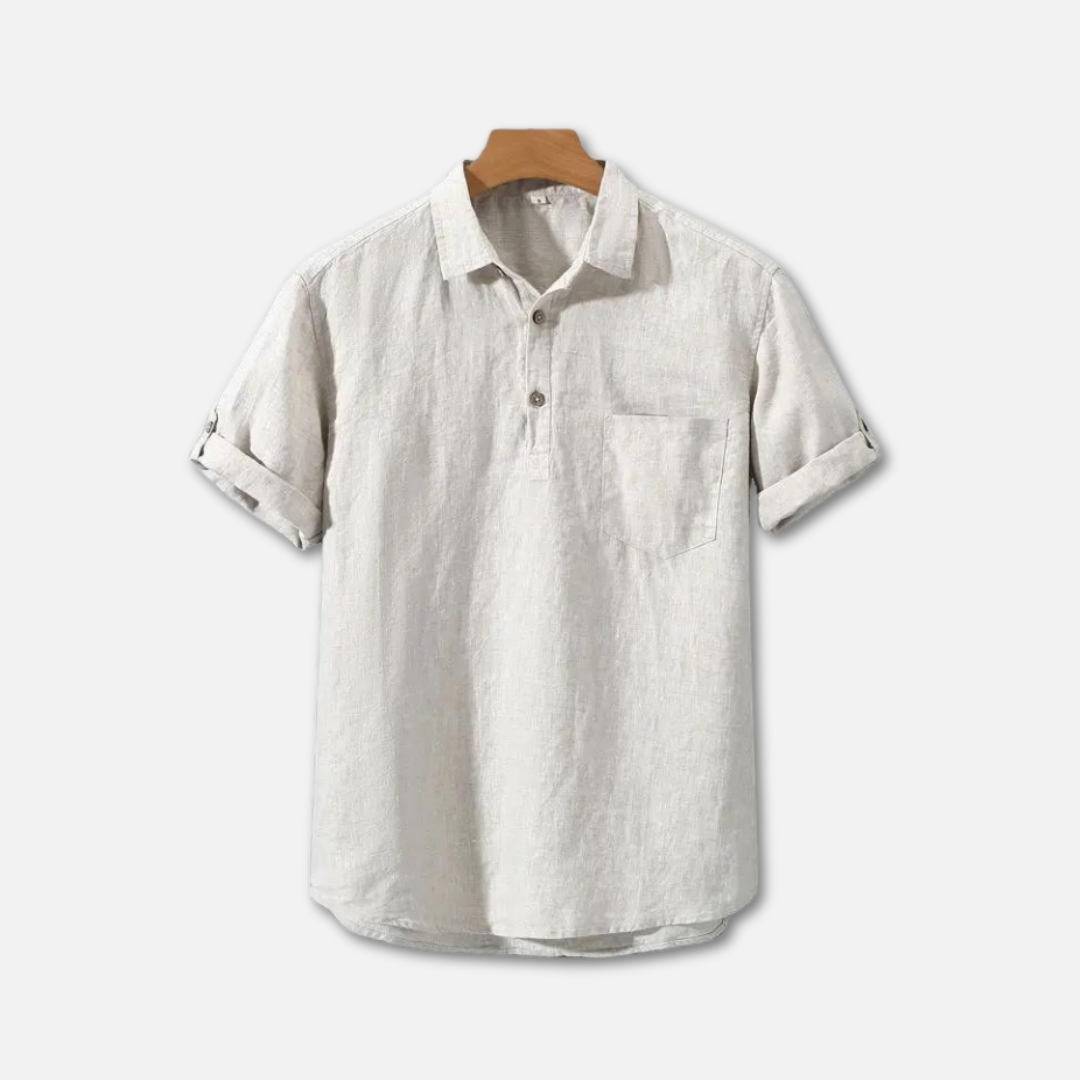 Liam | Linen Polo Shirt