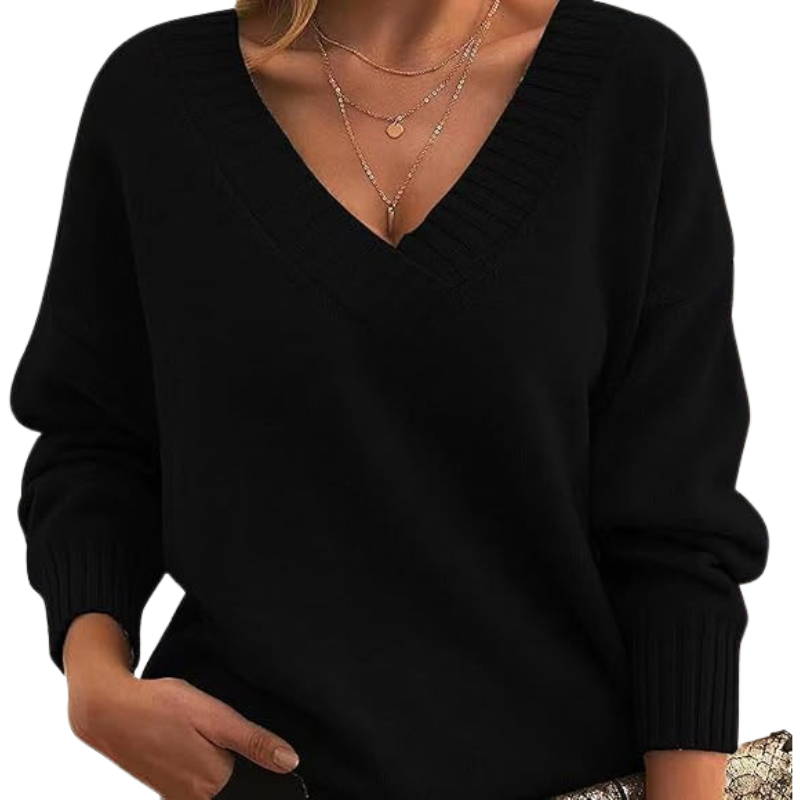 Chloe | Chic V-Neck Sweater for Women
