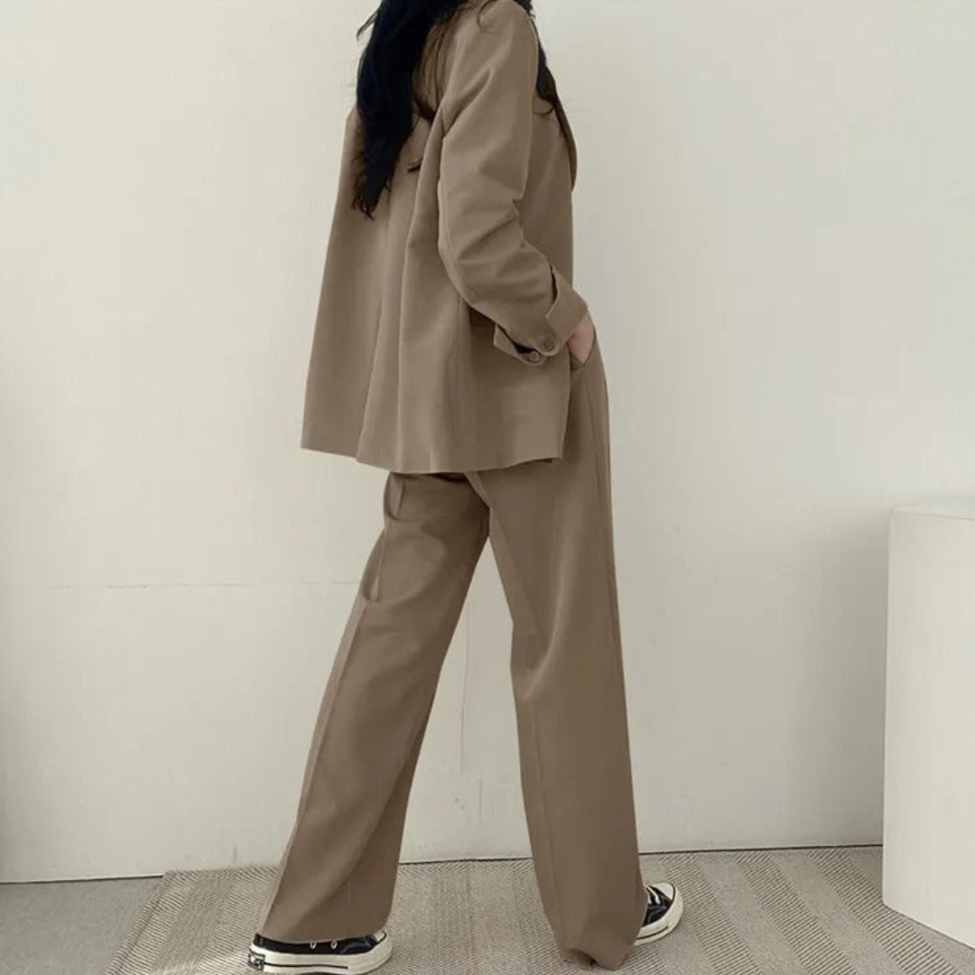 Women's Fashionable Two-Piece Workwear Set