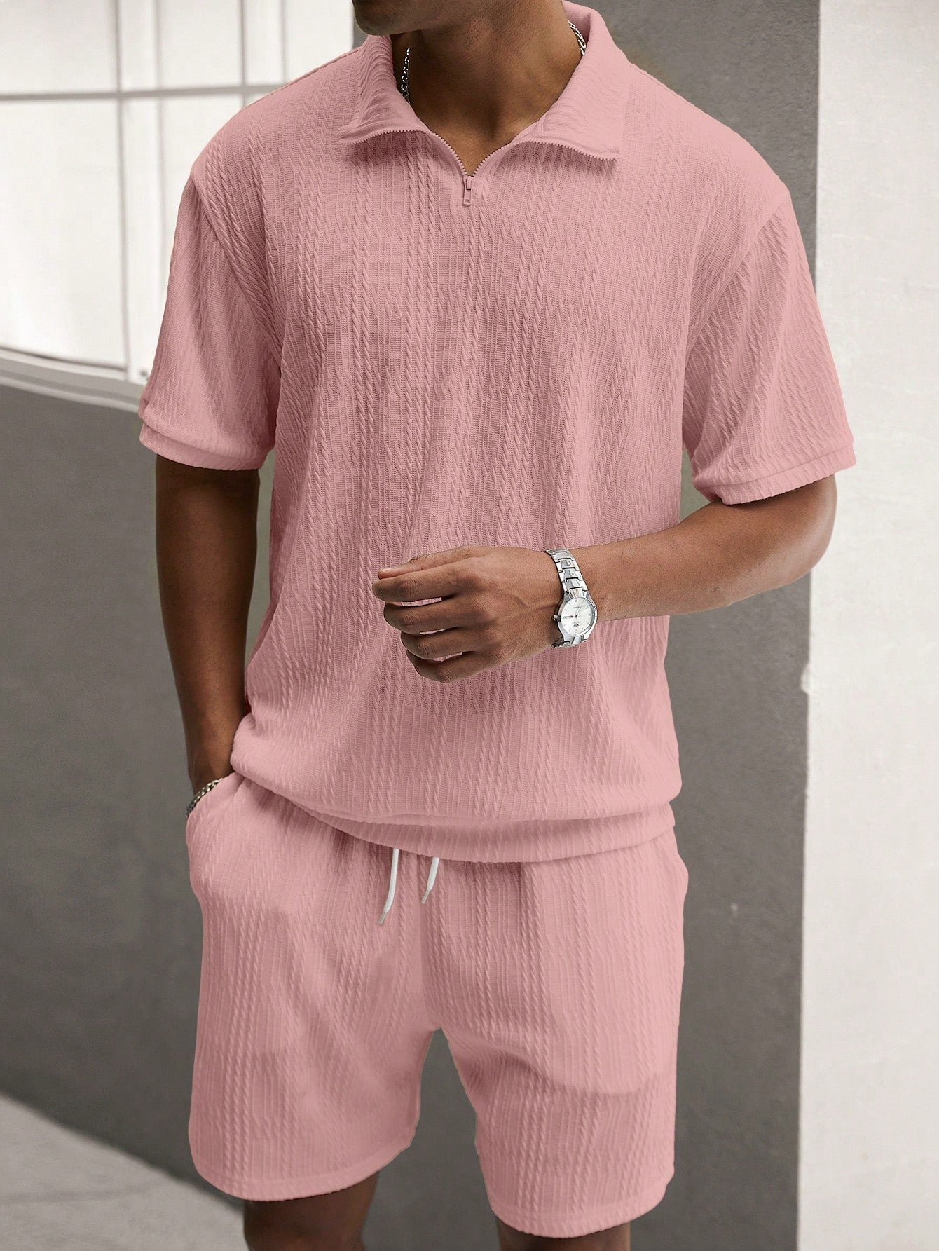 Ethan | Men's Casual Set with Shirt and Shorts