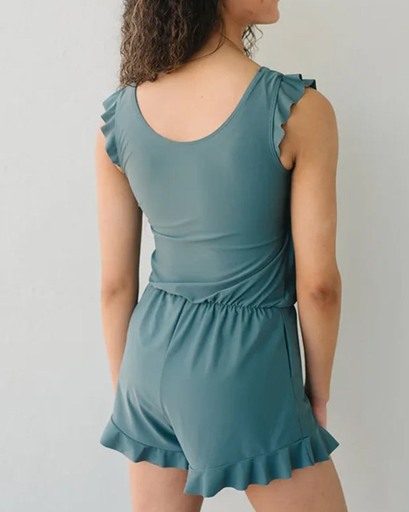 Swimsuit with Built-In Bra Support