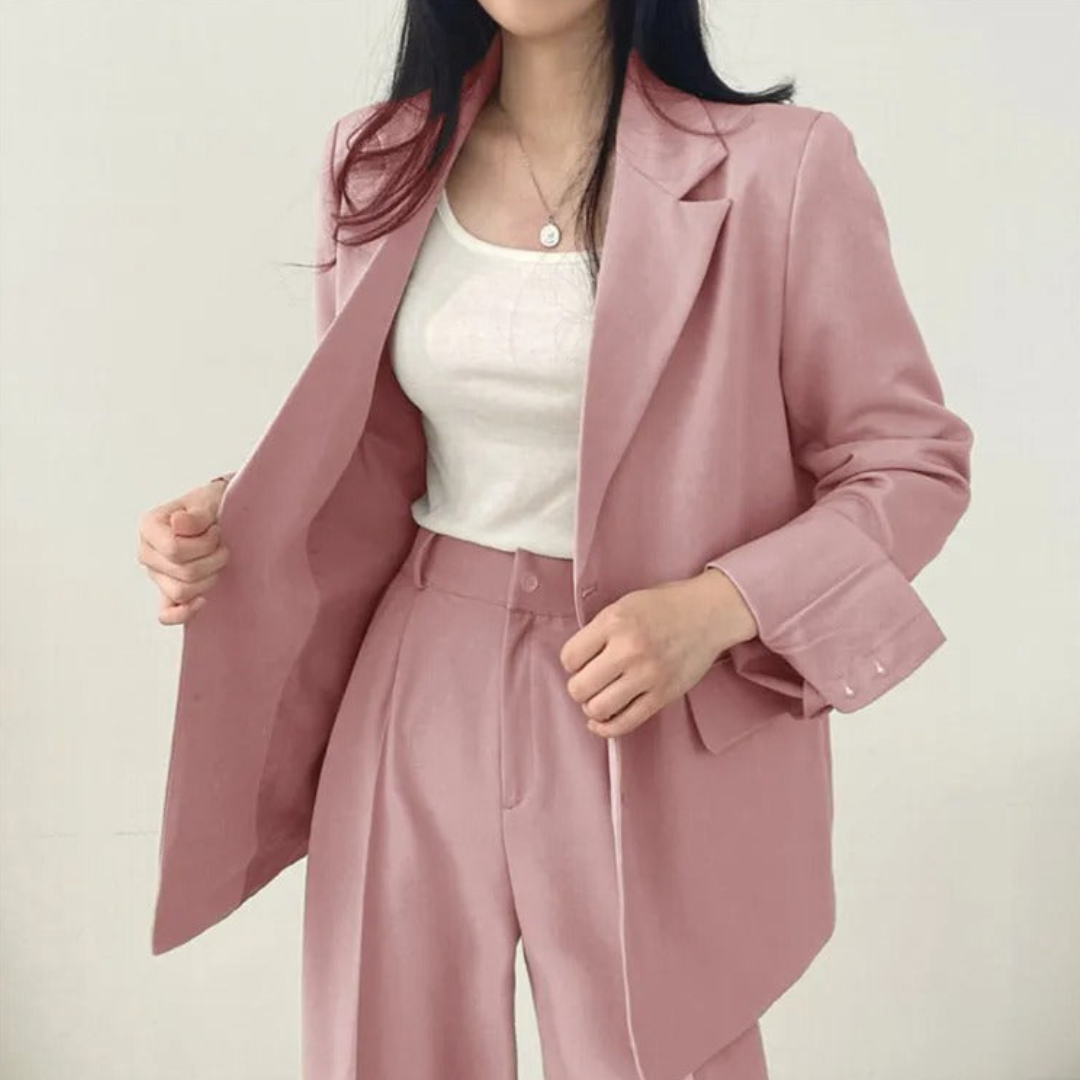 Women's Fashionable Two-Piece Workwear Set