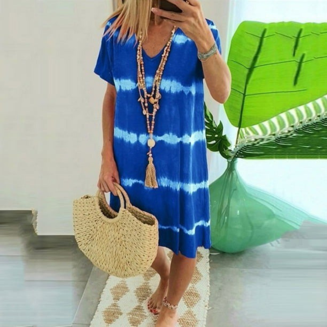 Chloe | Casual Tie-Dye Dress with Relaxed Fit