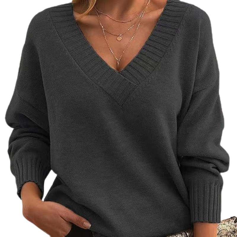 Chloe | Chic V-Neck Sweater for Women
