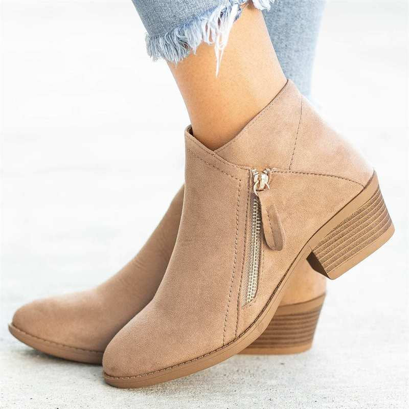 Premium Women's Leather Ankle Boots