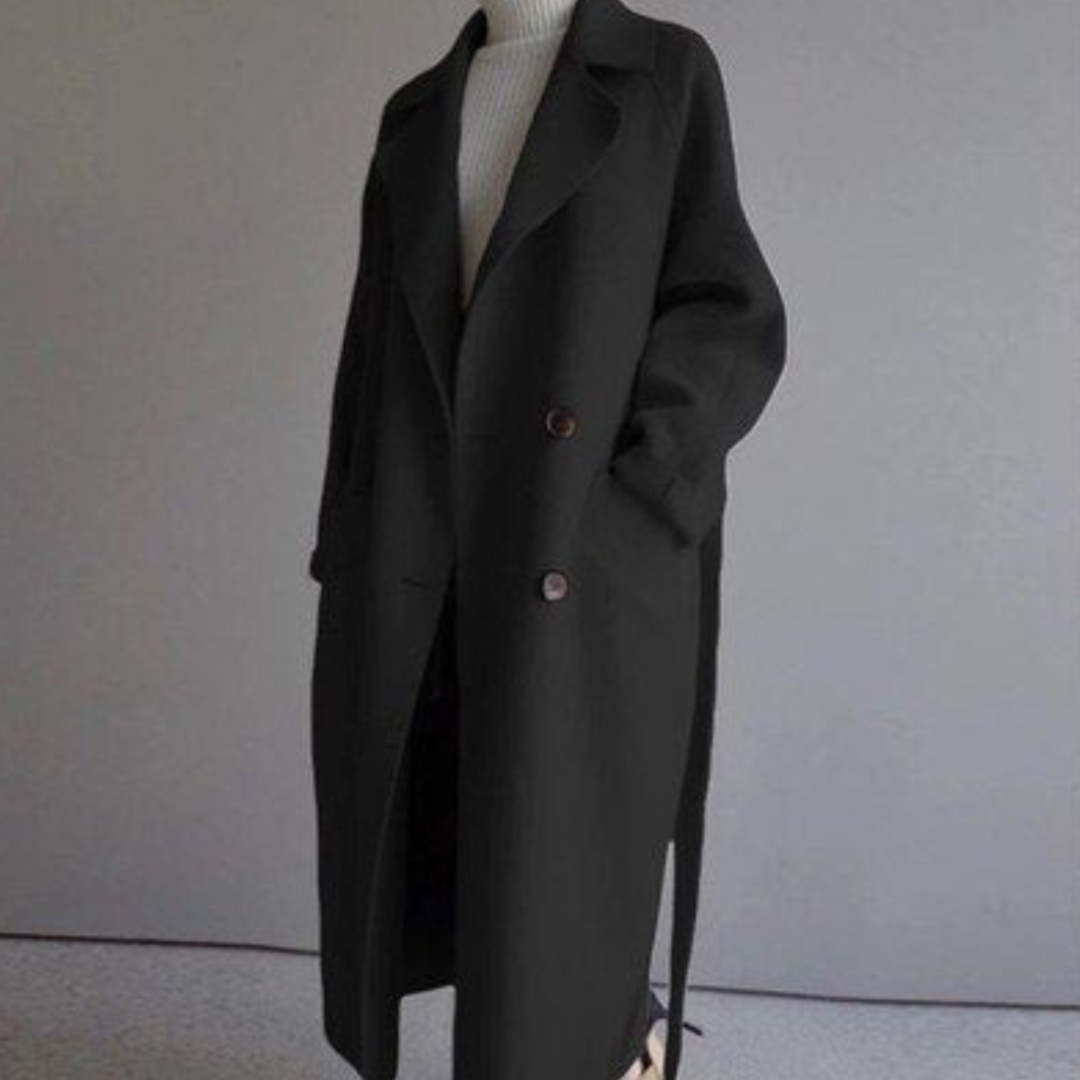 Women's Warm Trench Coat | Long Sleeve