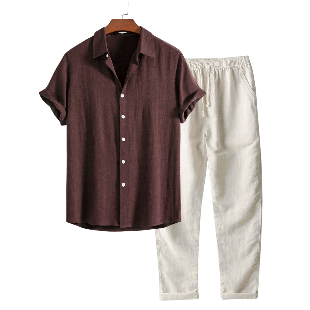 Oliver | Men's Linen 2 Piece Set Outfit