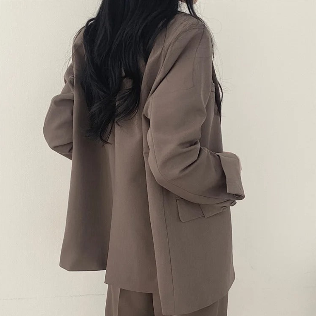 Women's Fashionable Two-Piece Workwear Set