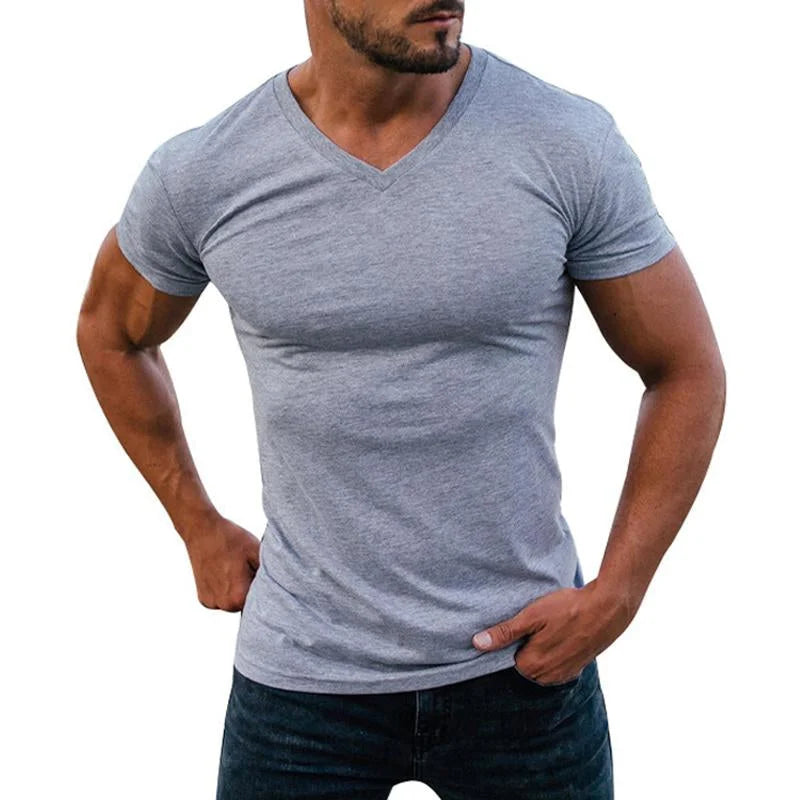 Isaac | Men's Slim-Fit V-Neck T-Shirt