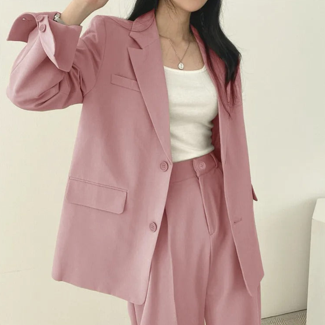 Women's Fashionable Two-Piece Workwear Set