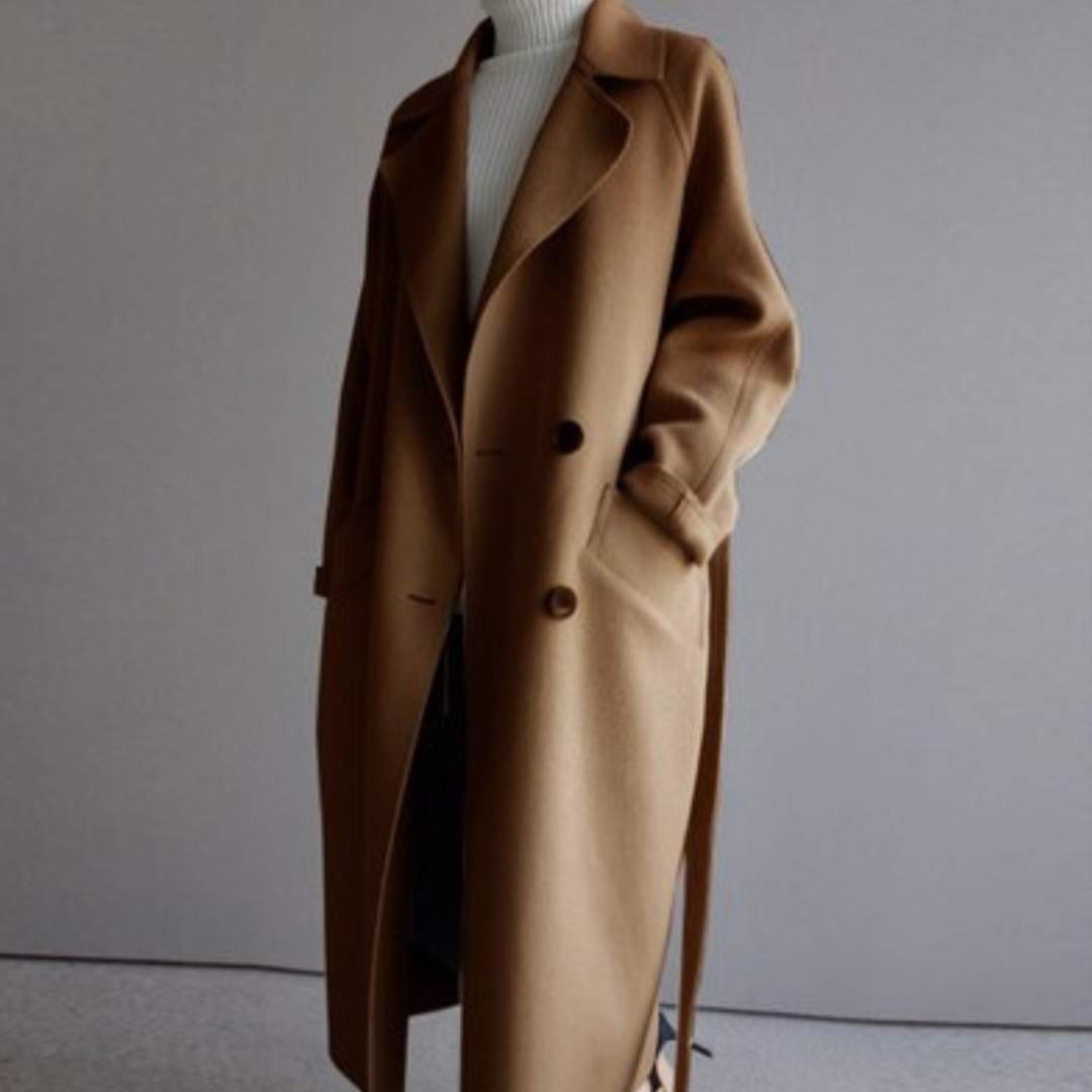 Women's Warm Trench Coat | Long Sleeve