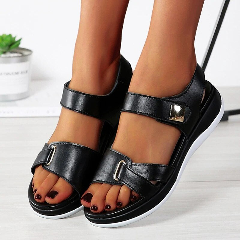 Indie | Women's Adjustable Comfort Sandals with Cushioned Footbed