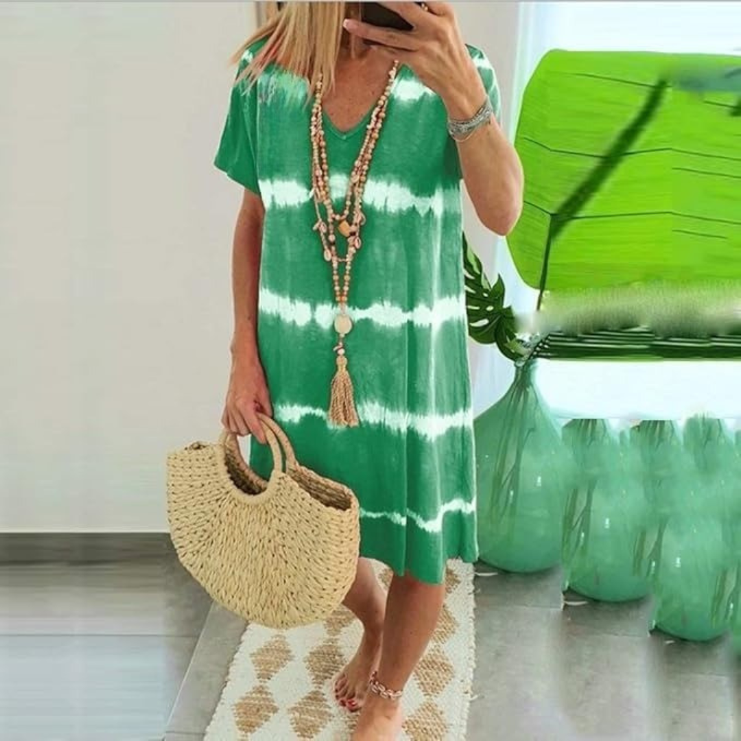 Chloe | Casual Tie-Dye Dress with Relaxed Fit