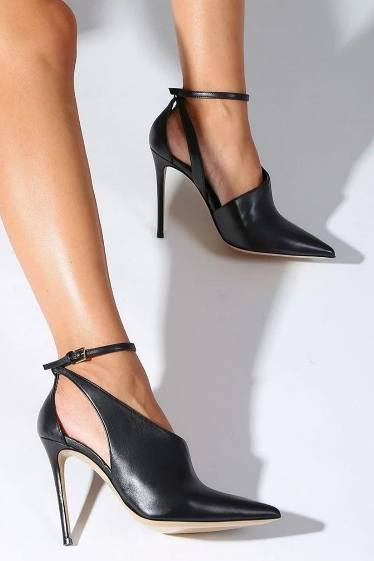 Ruby | Women's Pointed Toe Strap Heels