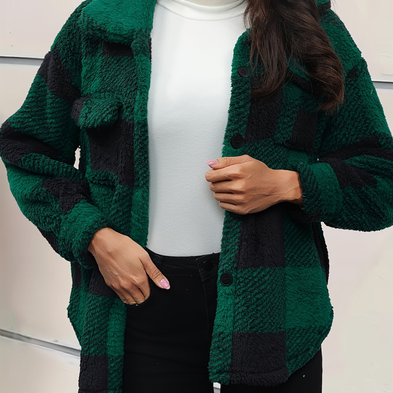 Kiara | Trendy Oversized Fleece Coat