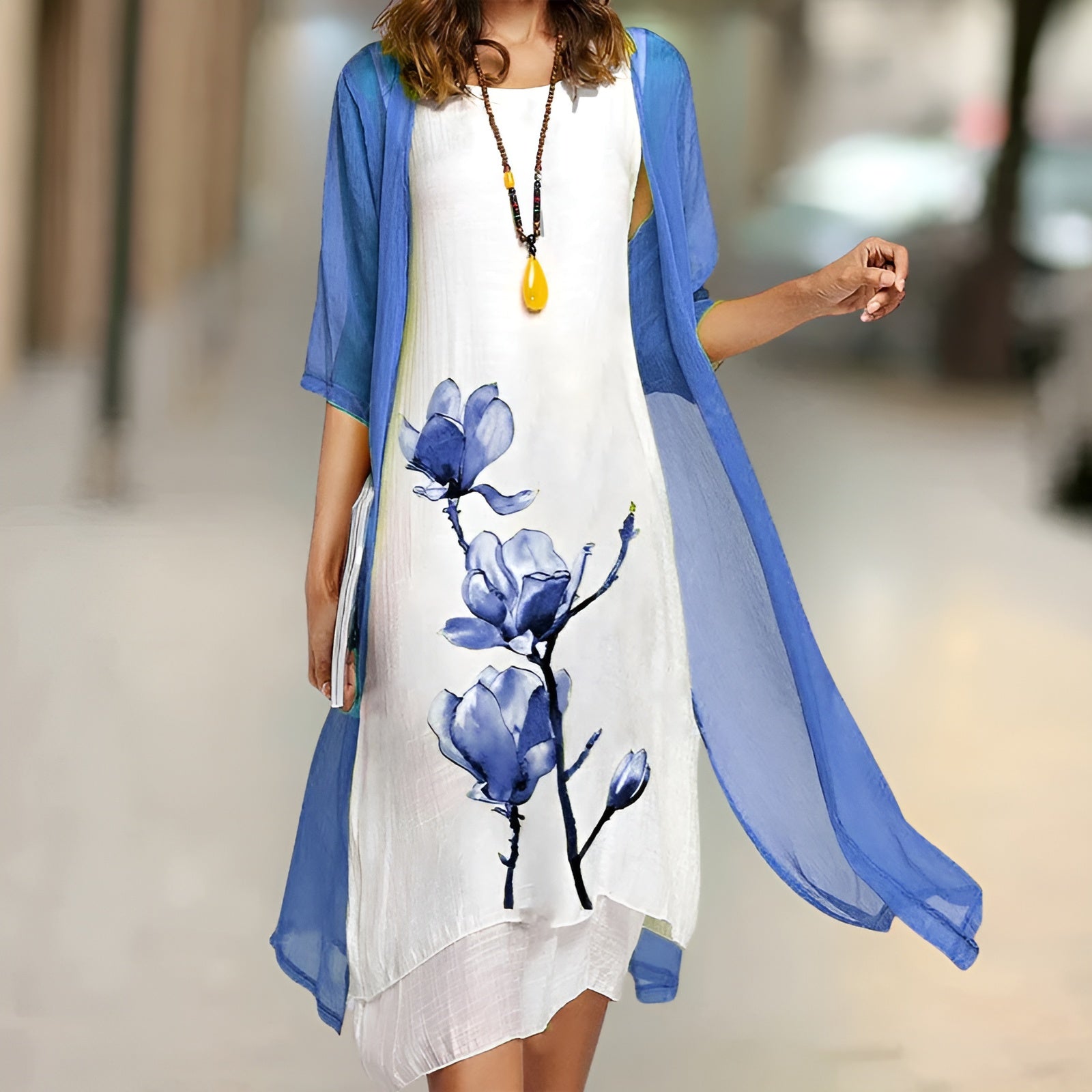 Dress with Free Cardigan