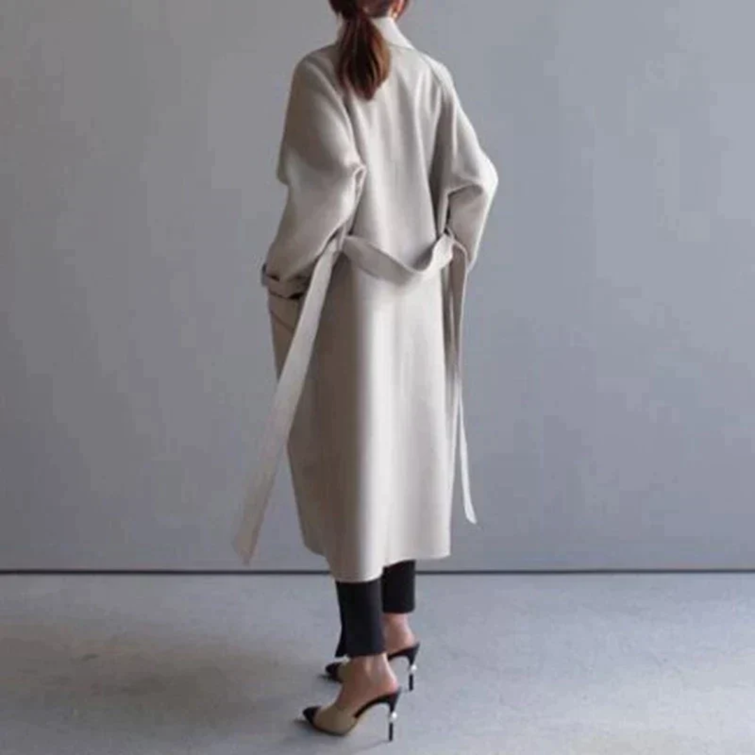 Women's Warm Trench Coat | Long Sleeve