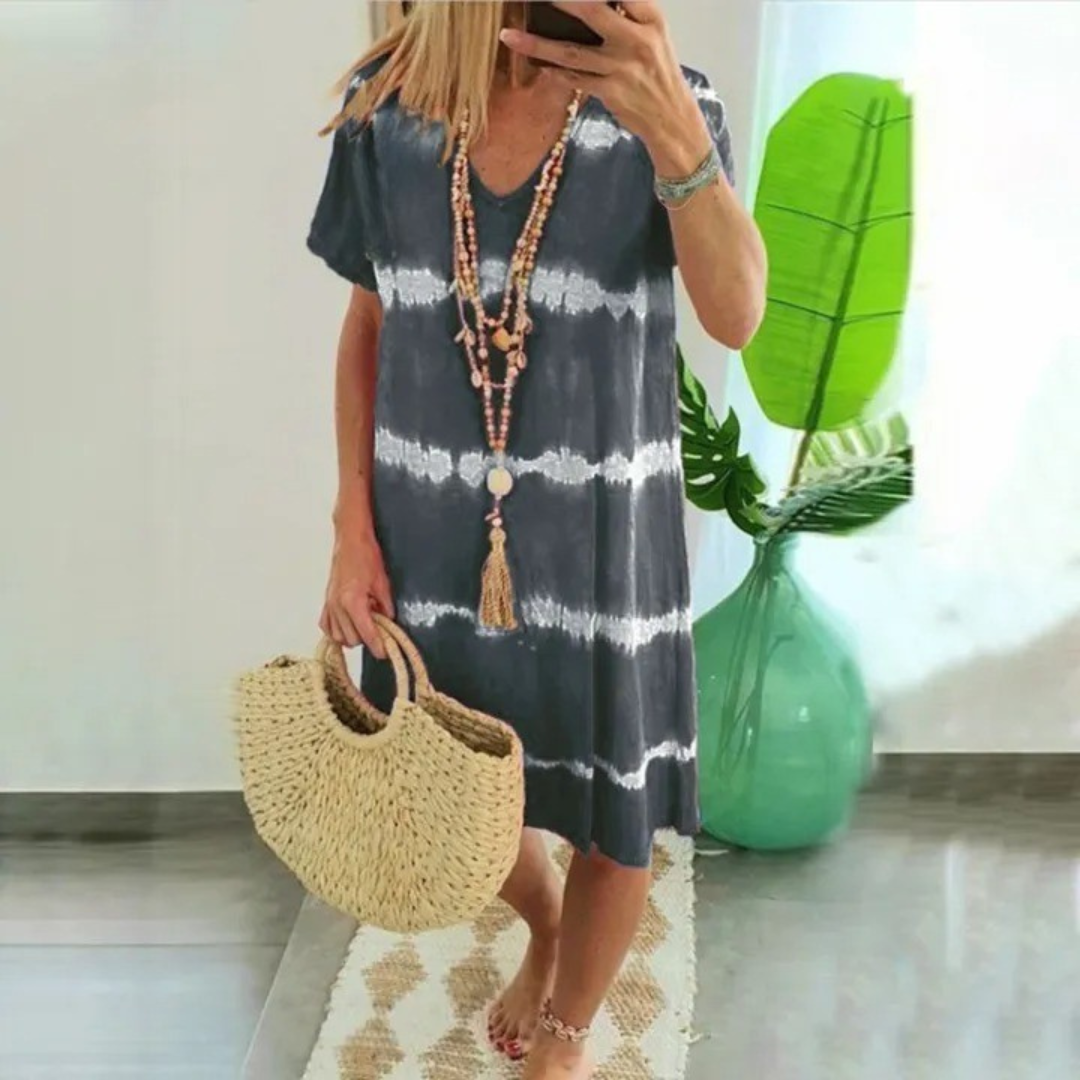 Chloe | Casual Tie-Dye Dress with Relaxed Fit