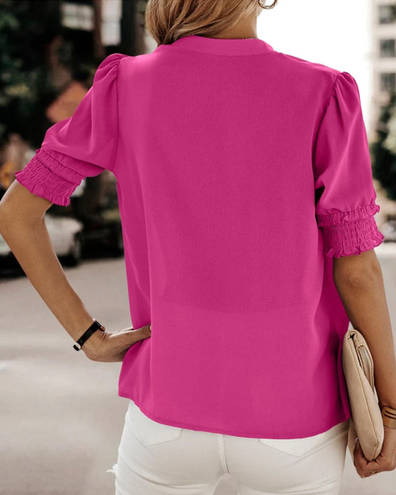 Ava | Women's V-Neck Short Sleeve Top