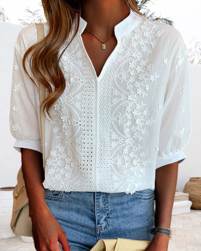 Harper | Women's Solid V-Neck Top