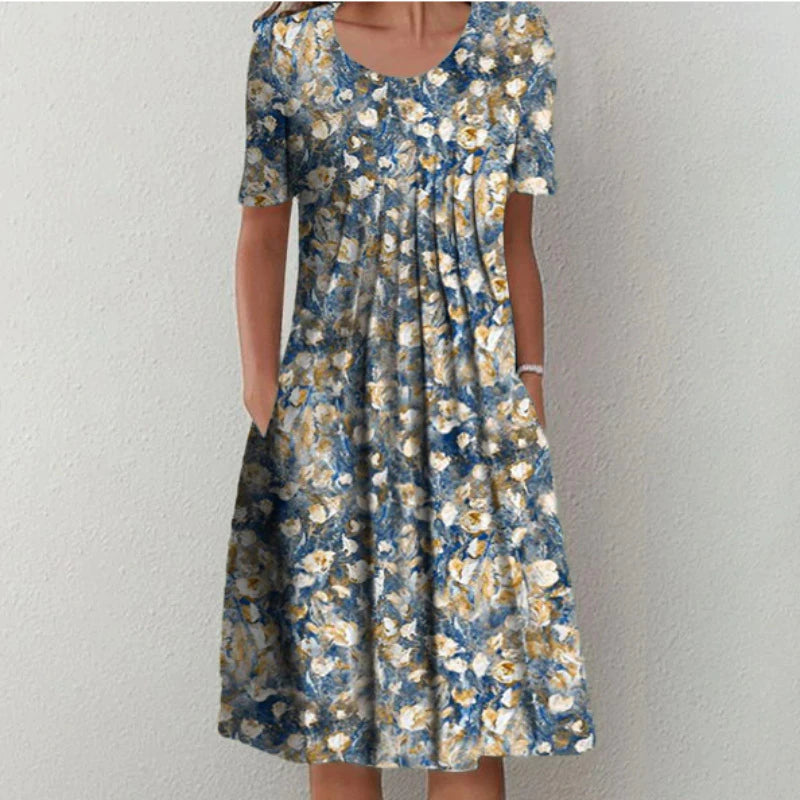 Tayla | Elegant Floral Dress with Pockets