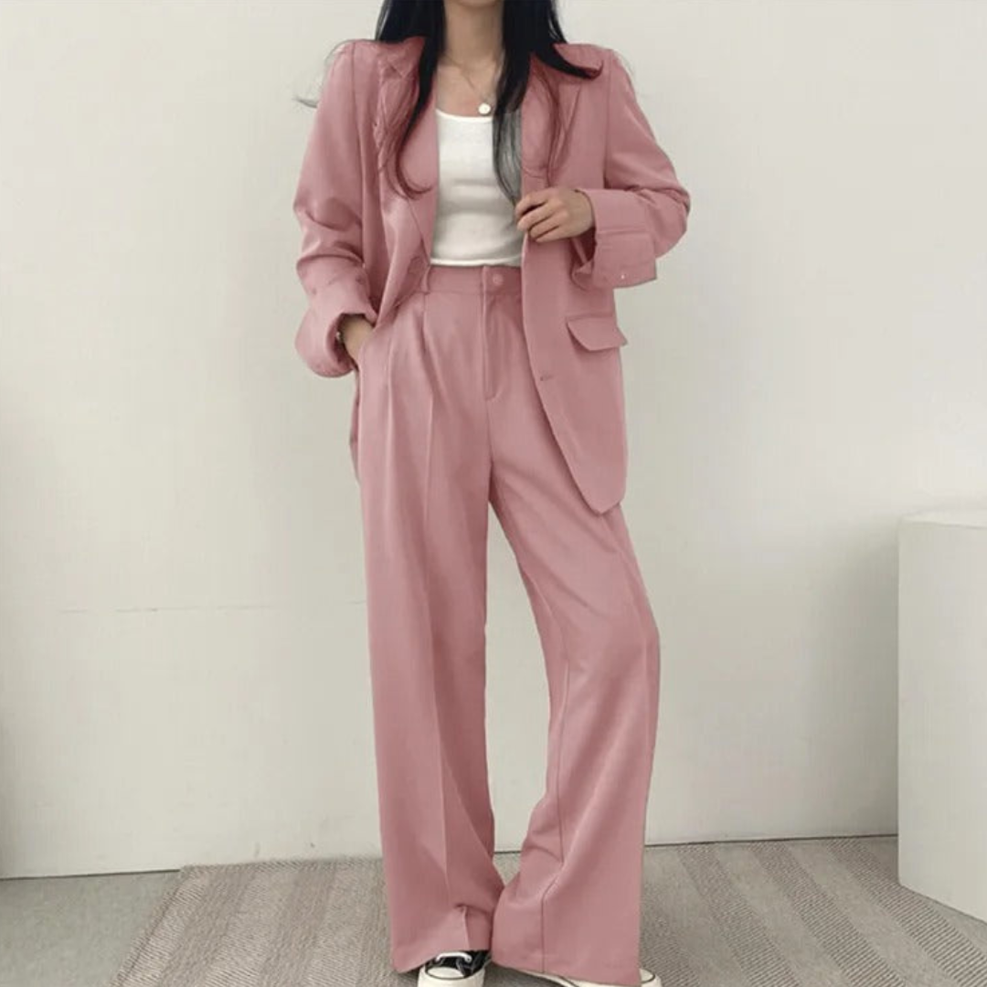 Women's Fashionable Two-Piece Workwear Set