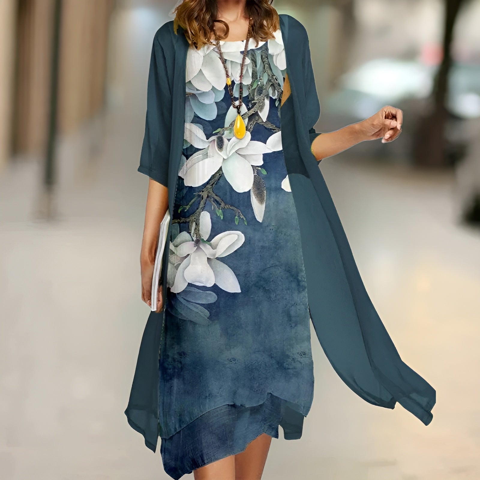 Dress with Free Cardigan