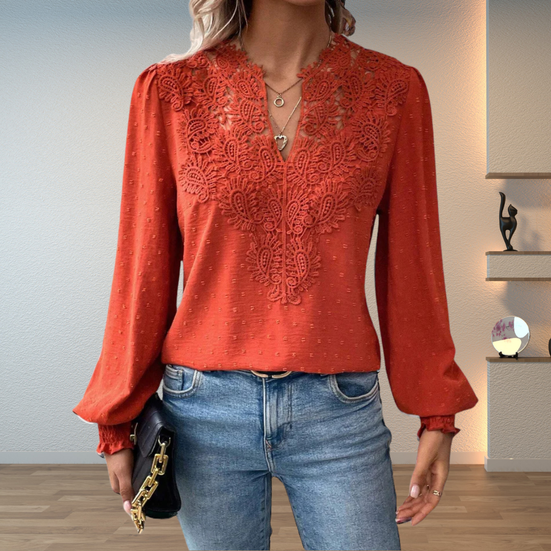 Chelsea | Elegant Lace Detail Blouse