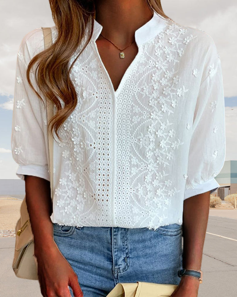 Harper | Women's Solid V-Neck Top