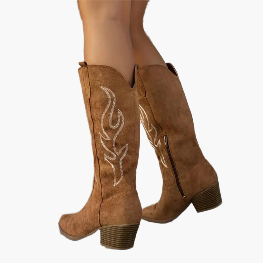 Chloe | Knee-High Vintage Western Cowboy Boots