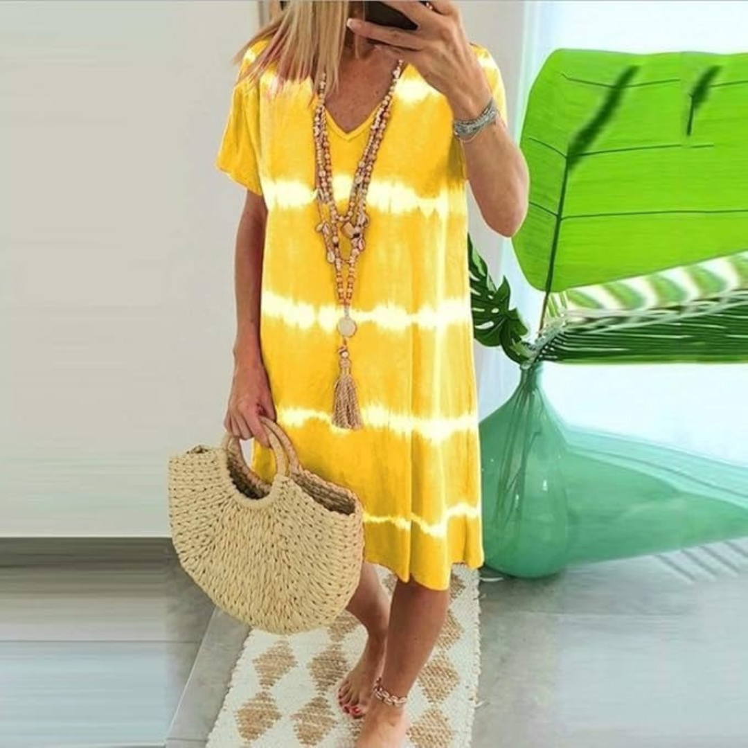 Chloe | Casual Tie-Dye Dress with Relaxed Fit
