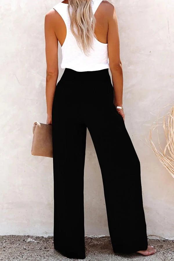 Poppy | High-Waisted Relaxed Linen Pants for Women
