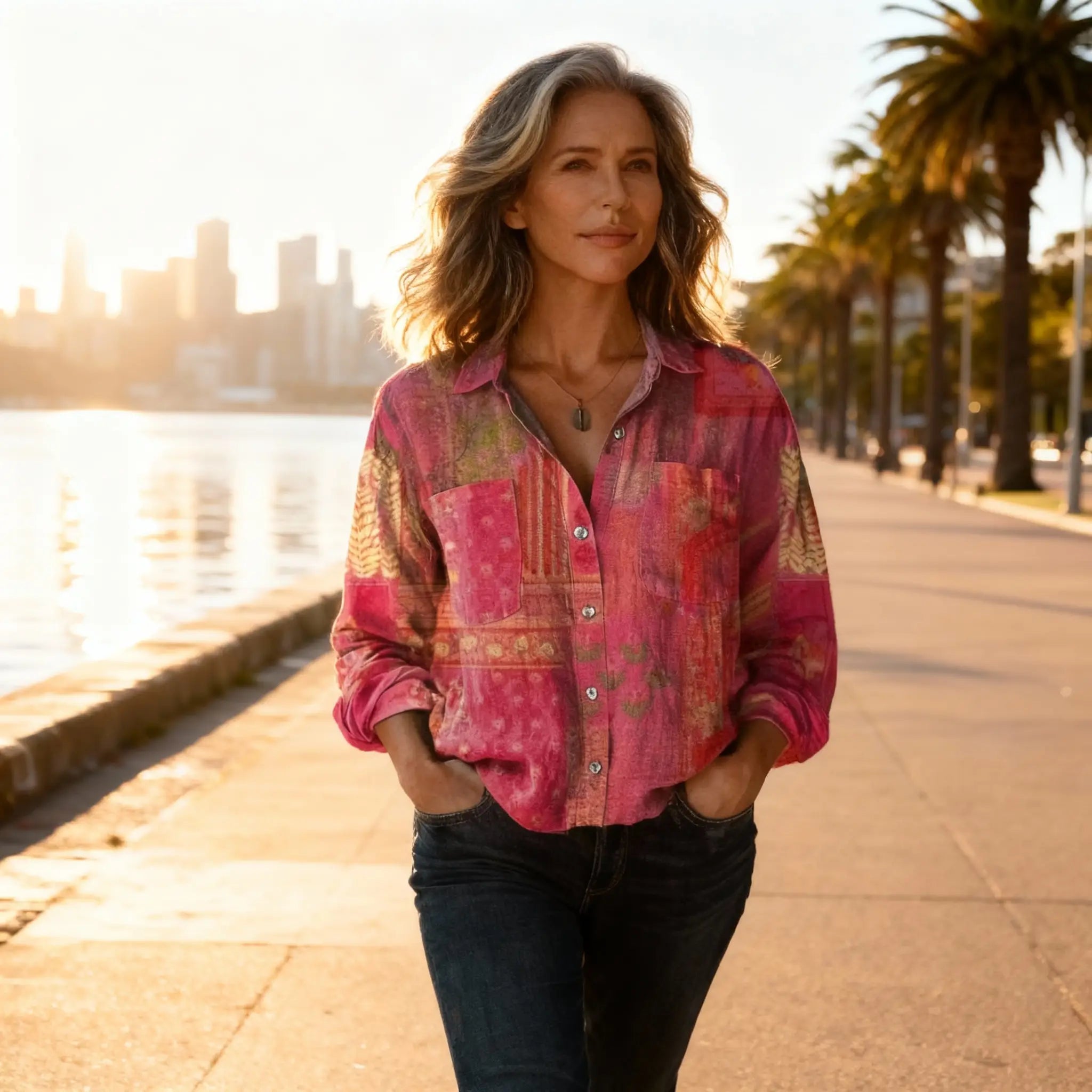 Sophie - Printed Vintage Blouse