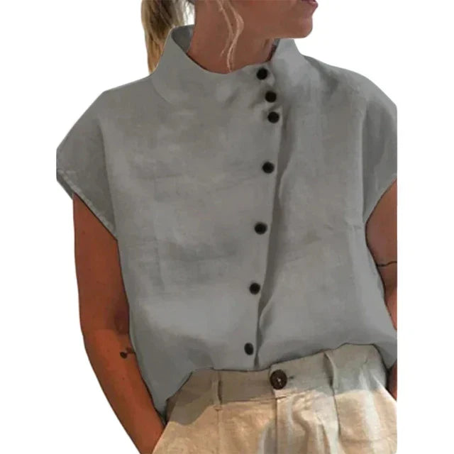 Grace | Women's Elegant Stand Collar Top