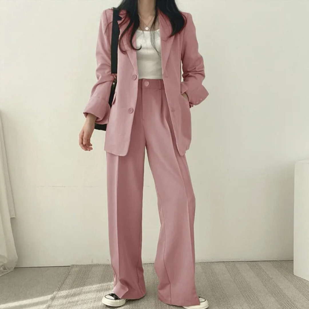 Women's Fashionable Two-Piece Workwear Set