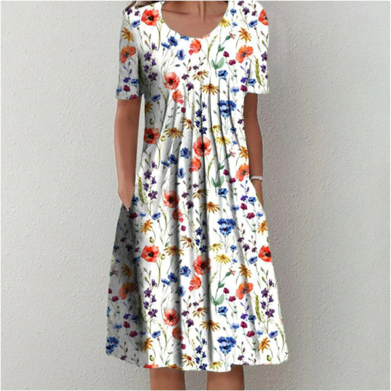 Tayla | Elegant Floral Dress with Pockets