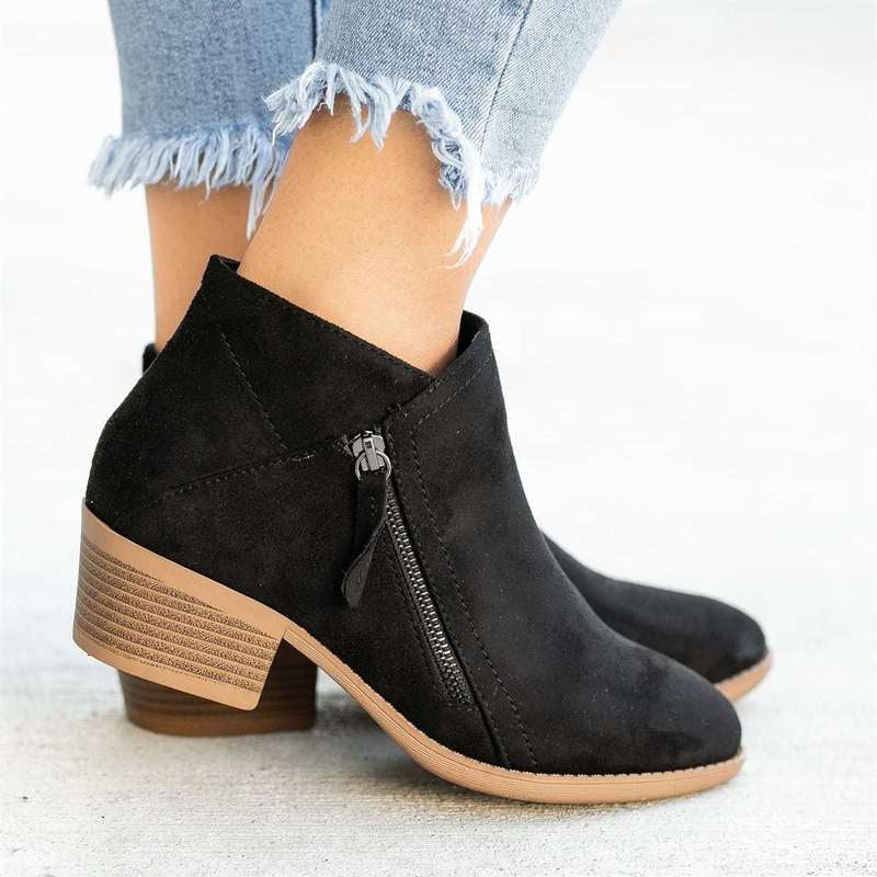 Premium Women's Leather Ankle Boots