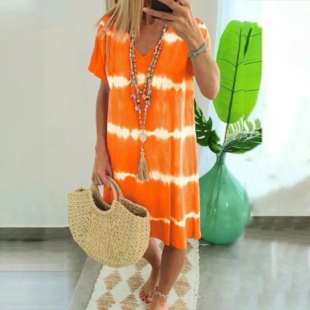 Chloe | Casual Tie-Dye Dress with Relaxed Fit