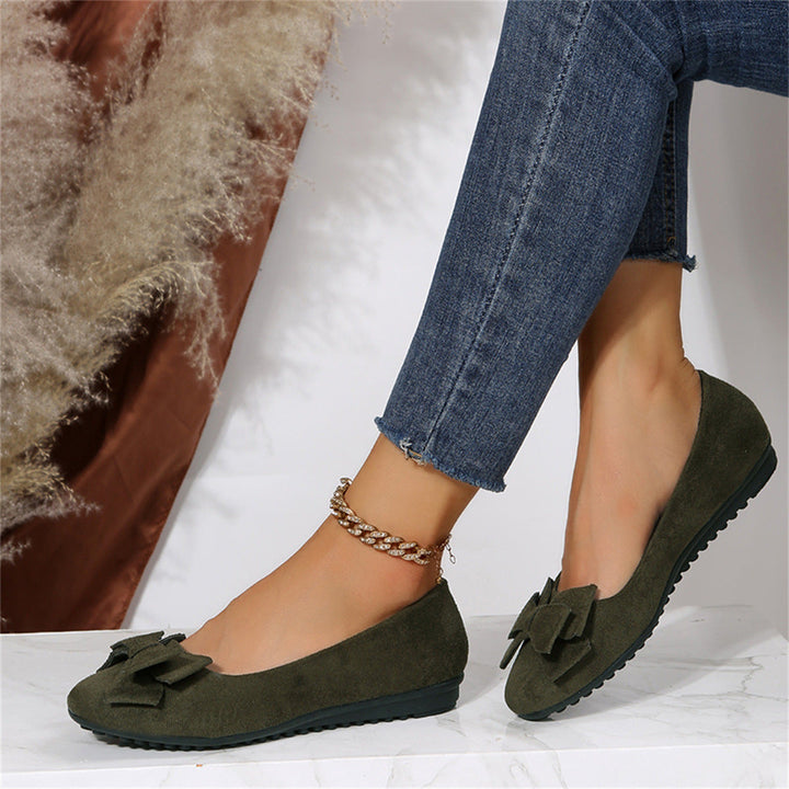 Elegant Women's Bow Detail Flats