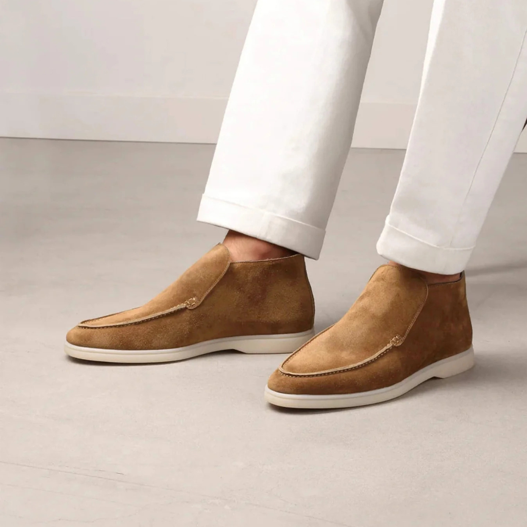 Mason | Men's Suede Ankle Loafers