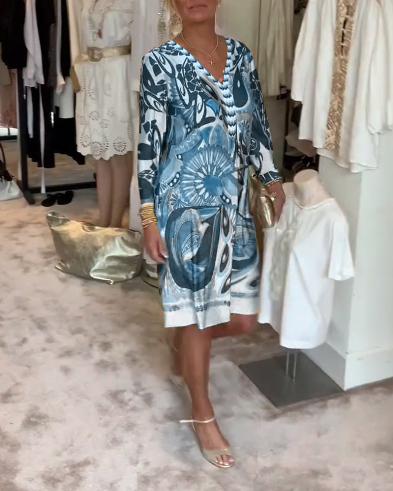 Matilda | Vibrant Patterned Dress with Bright Design