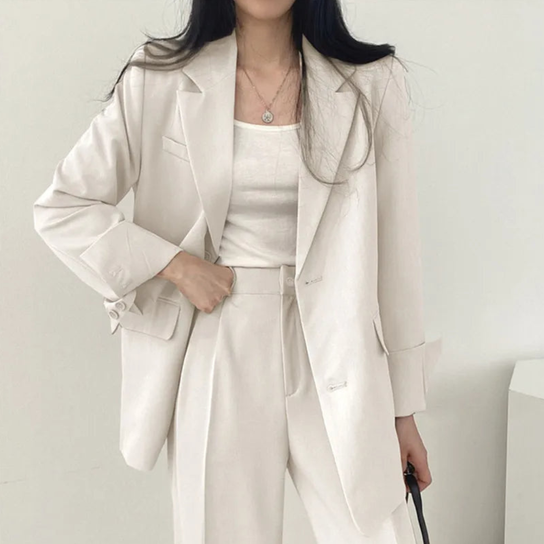 Women's Fashionable Two-Piece Workwear Set