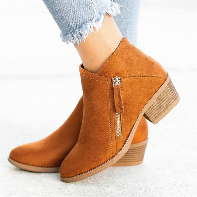 Premium Women's Leather Ankle Boots