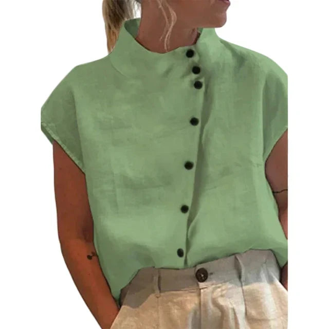 Grace | Women's Elegant Stand Collar Top