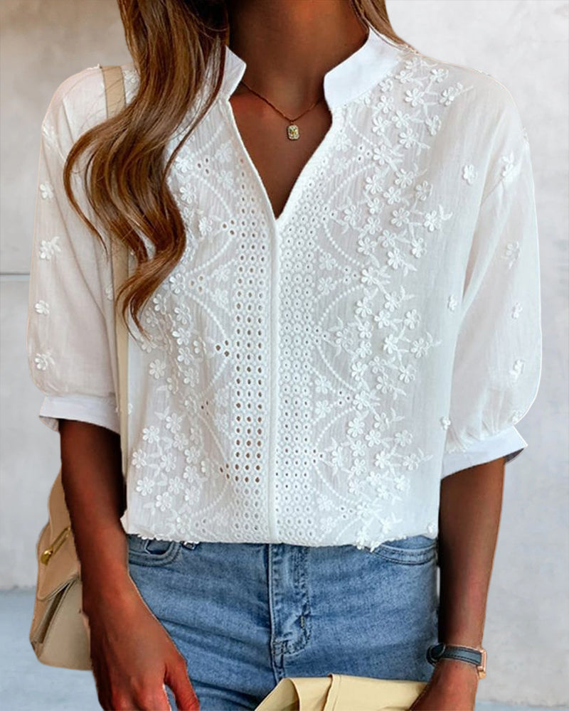 Harper | Women's Solid V-Neck Top